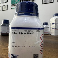 Sodium Chloride AR/ACS 99.9% (500 gm) CDH