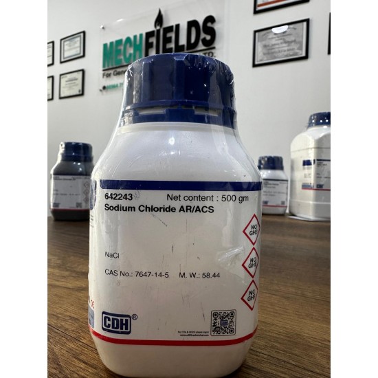 Sodium Chloride AR/ACS 99.9% (500 gm) CDH