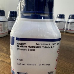 Sodium Hydroxide Pellets AR Meets of BP, USP, Ph. Eur. 98.0% (500 gm) CDH