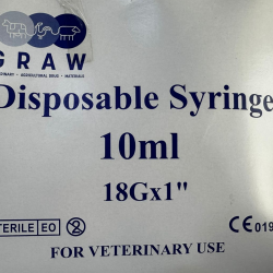 GRAW 10mL Disposable Syringe 