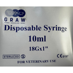 GRAW 10mL Disposable Syringe 