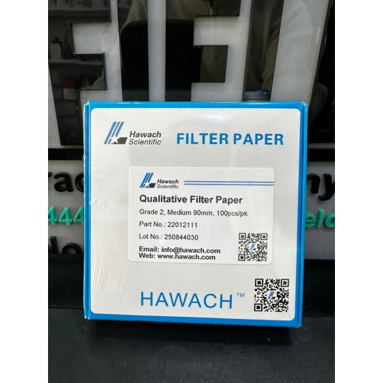 Hawach Scientific Grade 2 Qualitative Filter Paper in a 90 mm diameter 100 pieces per pack
