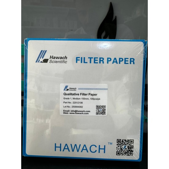 Hawach Scientific Qualitative Filter Paper  Grade 1 (Medium Retention)  150 mm 100 pieces per pack