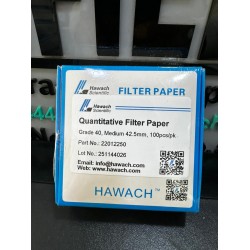 Hawach Quantitative Filter Paper (Grade 40) (Medium) Diameter 42.5 mm 100 Pieces per pack