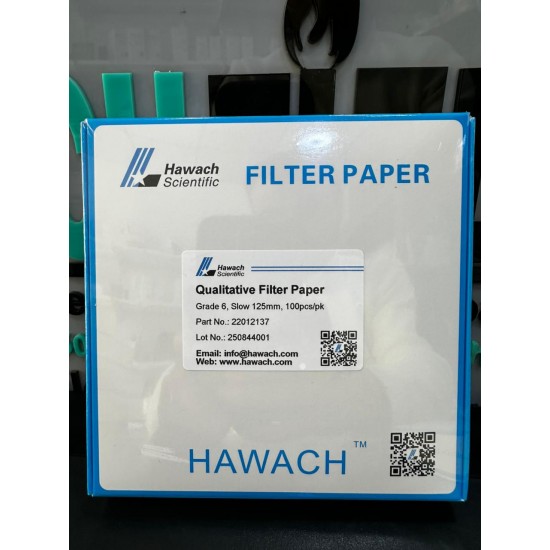 Hawach Qualitative Filter Paper (Grade 6) (Slow) 125MM 100 Pieces per pack