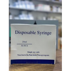 Syringe, plastic 20ml, (pack of 50)