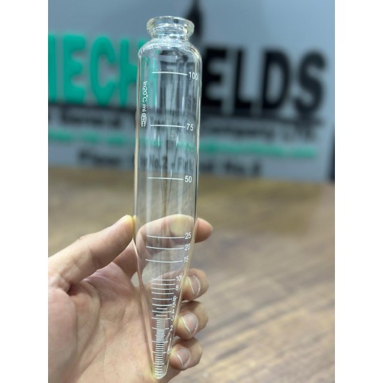 Centrifuge Tube, Long Cone, 100 mL, 8”, marked in mL 0.5-10 15 20 25 50 75 100
