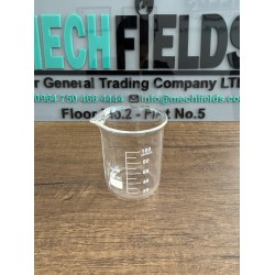 Beaker, 100ml, Low Form Graduated Measuring with Spout - 3.3 Borosilicate Glass - China