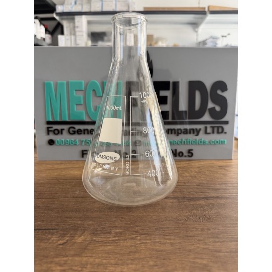Conical flask 1000ml, 3.3 Borosilicate Glass - OMSONS Germany