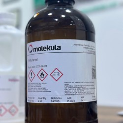 Butanol-n, Lab grade for analysis, 2.5 Lt., purity 99.0 Molekula ID 90030750