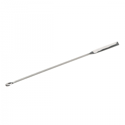 Spatula and Spoon (Micro), stainless steel, for Lab Sampling, Mixing, Size: Small