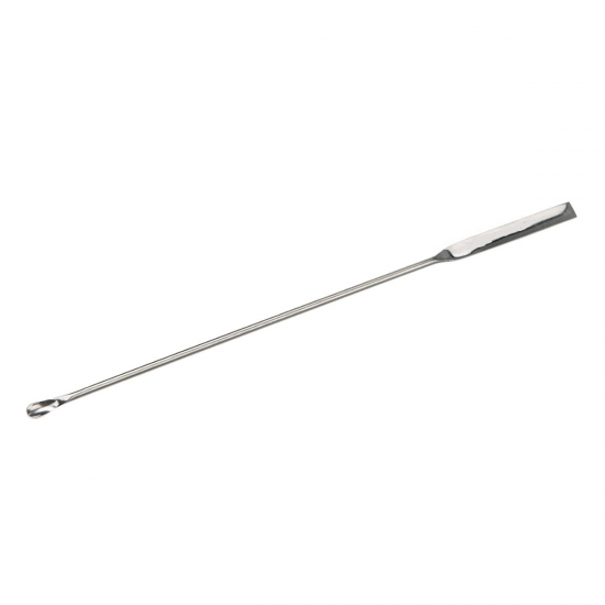 Spatula and Spoon (Micro), stainless steel, for Lab Sampling, Mixing, Size: Small
