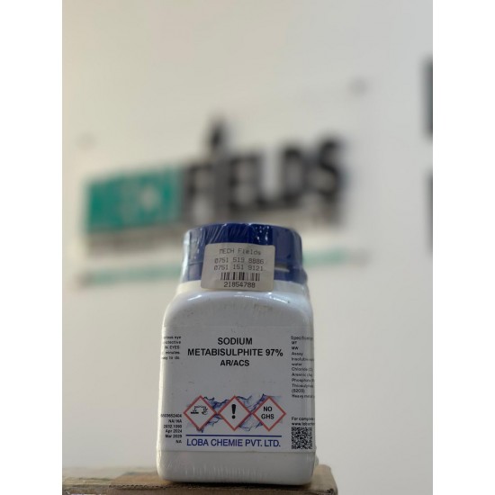 Sodium Metabisulphite 97% AR/ACS 500g Loba Chemie CAS 7681-57-4 DR/PG