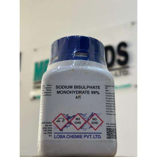 Sodium Bisulphate Momohydrate 99% AR, 500g Loba Chemie
