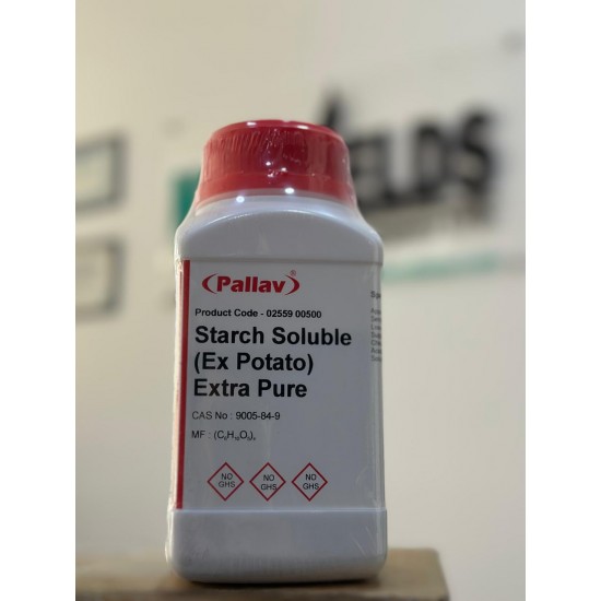 Starch Soluble (EX Potato) 500G Extra Pure CAS No: 9005-84-9 Pallav