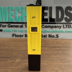 P-4 pH Meter: Range 0.00-14.00 pH, Resolution 0.1 pH, Accuracy plus minus 0.1 pH, 1 point manual calibration, environment 0-60.0 C, Joan Lab.