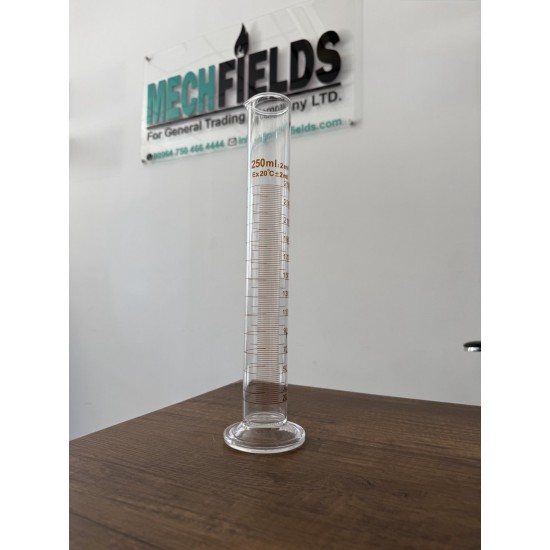 Measuring Cylinder with Round Base 250 mL, Boro 3.3 Material, Joan Lab.