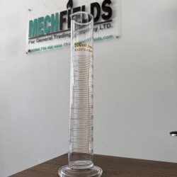 Measuring Cylinder with Round Base 500 mL, Boro 3.3 Material, Joan Lab.