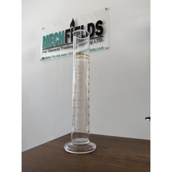 Measuring Cylinder with Round Base 500 mL, Boro 3.3 Material, Joan Lab.