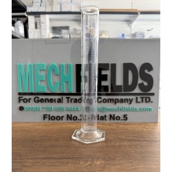Measuring Cylinder with Glass Hexagonal Base 100 ML, Boro 3.3 Material, Joan Lab.