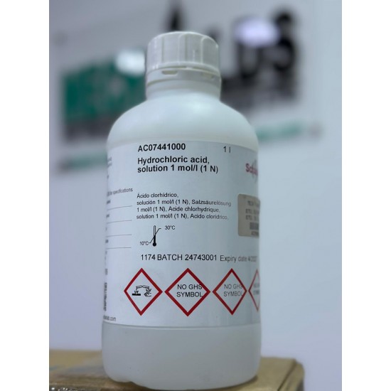 Hydrochloric acid (HCl) 1 mol/l (1N), 1Lt. Scharlau
