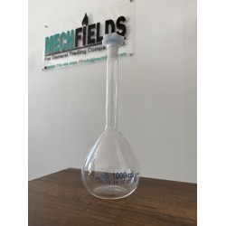Volumetric Flask 1000 mL, White Color, Boro 3.3 Material, Joan Lab.