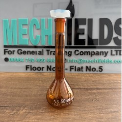 Volumetric Flask 50 mL, Amber Color, Boro 3.3 Material, Joan Lab.