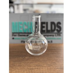 Flat Bottom Flask 500 mL, Boro 3.3 Material, Joan Lab.