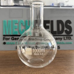 Flat Bottom Flask 1000 mL, Boro 3.3 Material, Joan Lab.
