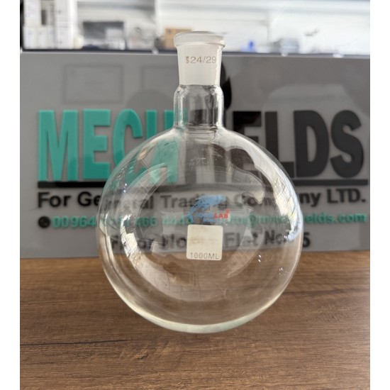 Round Bottom Flask 1000 mL, Boro 3.3 Material, Joan Lab.