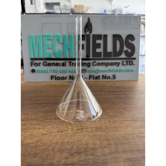 Funnel 90 mm, Boro 3.3 Glass Material, Joan Lab.