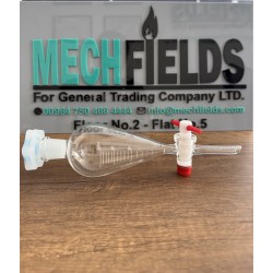 Separating Funnel with PTFE Stopcock, Graduated, 60 mL, Boro 3.3 Material, Joan Lab.