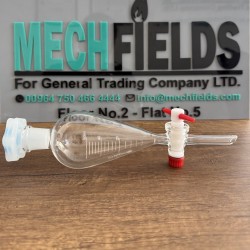 Separating Funnel with PTFE Stopcock, Graduated, 60 mL, Boro 3.3 Material, Joan Lab.