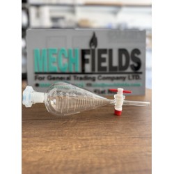Separating Funnel with PTFE Stopcock, Graduated, 250 mL, Boro 3.3 Material, Joan Lab.