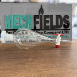 Separating Funnel with PTFE Stopcock, Graduated, 500 mL, Boro 3.3 Material, Joan Lab.
