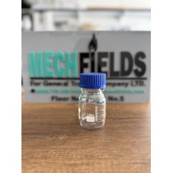 Reagent Bottle with Blue Screw Cap 100 mL, Clear Glass, Boro 3.3 Material,1408 Joan Lab.