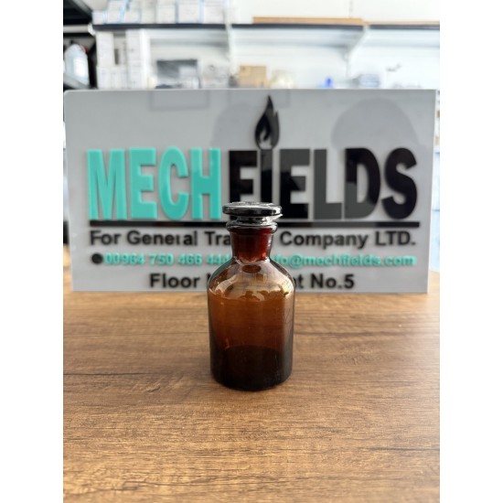 Capacity: 60 mLNeck Type: Narrow Mouth (N.M.)Outer Bottle Diameter: ~46 mmInner Mouth Diameter: ~22 mmTotal Height: ~85 mmGlass Composition: Premium clear Borosilicate 3.3 GlassClosure System: Ground-in glass stopper or interchangeable chemically inert pl