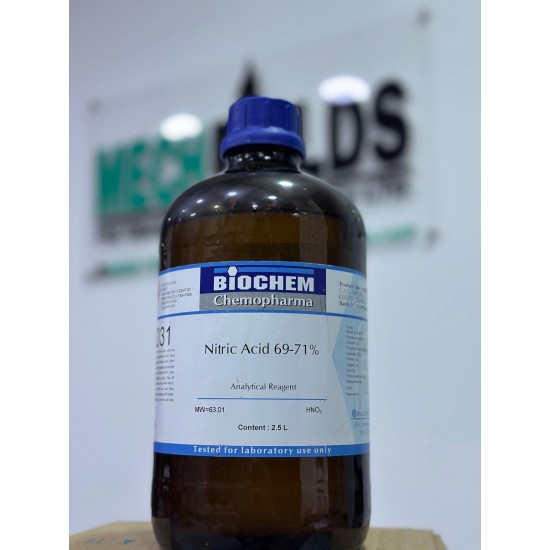 Nitric acid (HNO3) 69-71%, Analytical Reagent 2.5 L Biochem