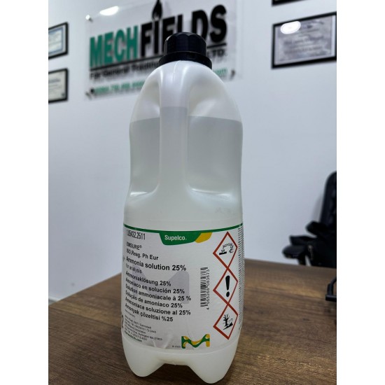Ammonia Solution 25% for analysis 2.5 Lt. 1.05432.2511 Brand: Merck