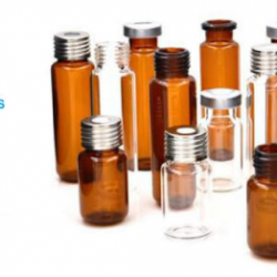 Vial 20mL Amber Crimp-top Headspace Vial, Flat Bottom, 22.5*75mm,
