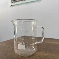Glass Beaker 1000ml with Handle boro3.3 material Joan Lab