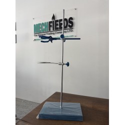 Stand Support Set, stainless steel, Lab Stand and Clamp with Steel Support Ring, 4 Piece Set