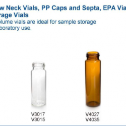 Vial 60mL Clear EPA Screw Vial, 24-400 Thread, 27.5*140mm, 7.0 type glass