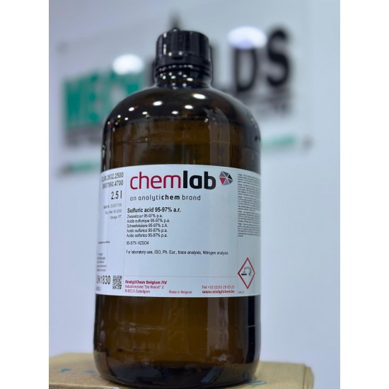 Sulfuric acid 95-97% (H2SO4), 2.5 Lt. ChemLab