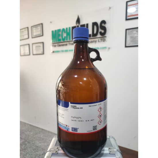 n-Heptane AR, 2.5 Lt. purity 99 CDH