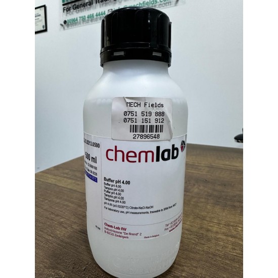 Buffer solution pH 4, 500 ml CL03.0213.0500 ChecmLab