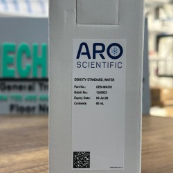 Water Density Standard, Density Values at 15 °C, 20 °C & 25 °C, 60 mL ARO UK