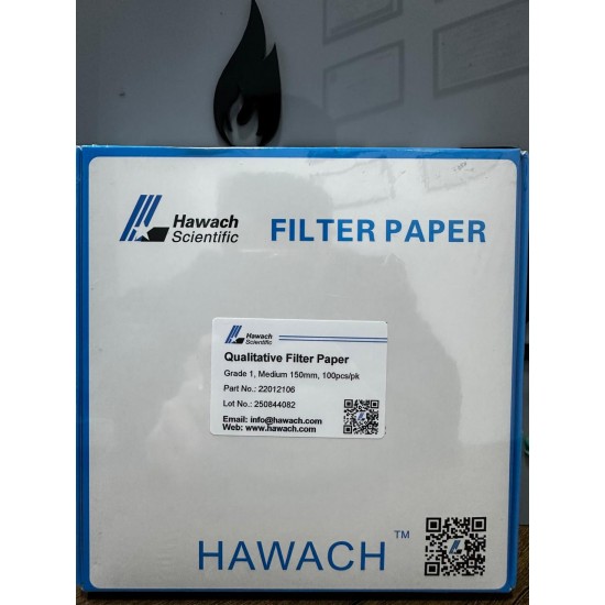 Qualitative Filter Papers, Medium, 11um, 150mm, 100pcs/pk HAWACH