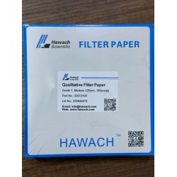 Qualitative Filter Papers, Medium , 11um, 125mm, 100pcs/pk HAWACH