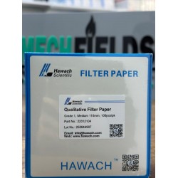 Qualitative Filter Papers, Medium, 11um, 110mm, 100pcs/pk HAWACH